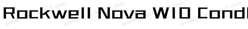 Rockwell Nova W10 CondBold Regular字体转换